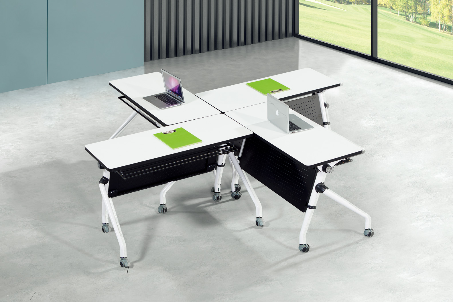 Folding Conference Table Grouped Layout