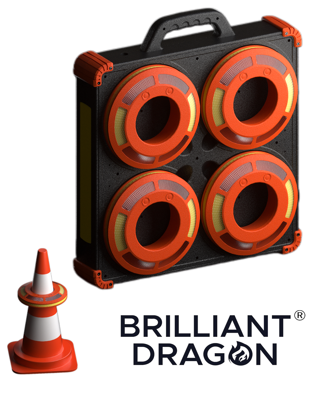 Led rechargeable traffic cone light