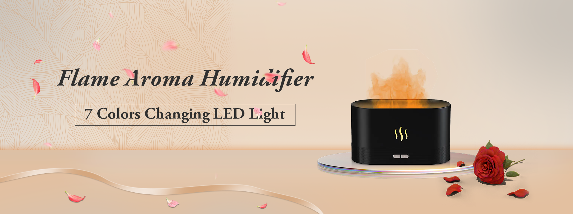 Flame Aroma Diffuser with LED light