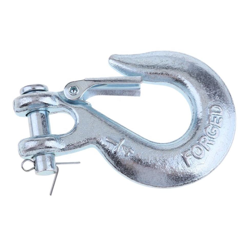 Clevis Slip Hook & Safety Latch & Heavy Duty Forged Steel Towing Winch Hook