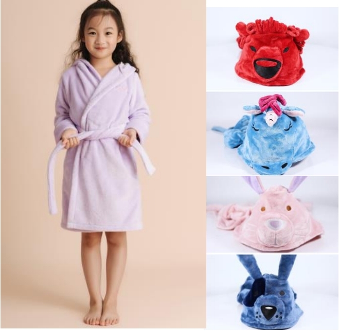 100% polyester Fire Resistant Kid's Pajamas,Men's Fleece Robe,Women's Fleece Robe